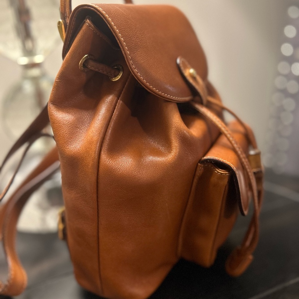 Gucci Bamboo Drawstring Leather Backpack GORGEOUS!!! - Picture 2 of 15